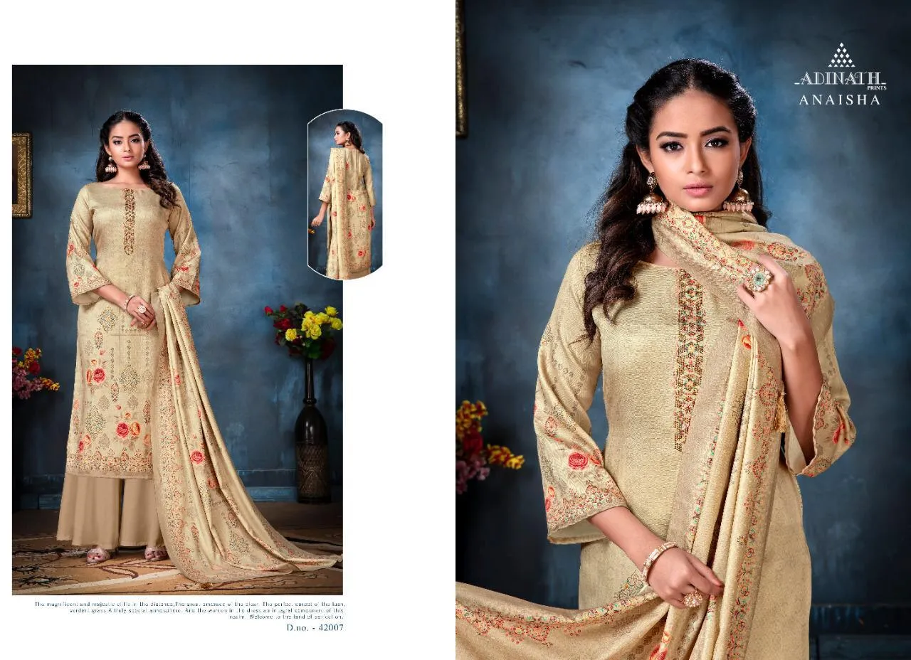 Adinath Prints Launched Anaisha Pashmina Fancy Designer Salwar Suits
