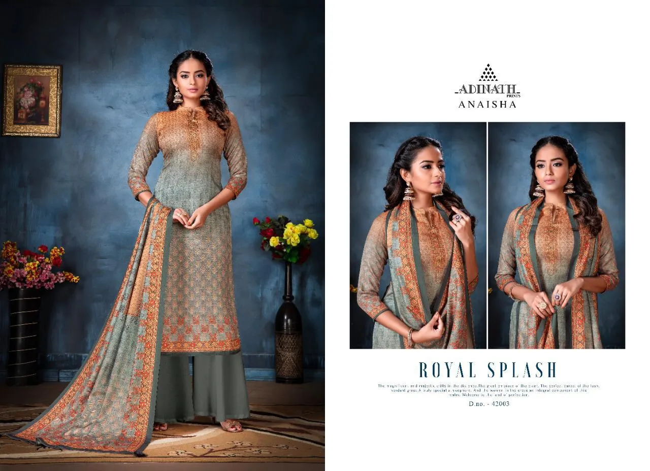 Adinath Prints Launched Anaisha Pashmina Fancy Designer Salwar Suits