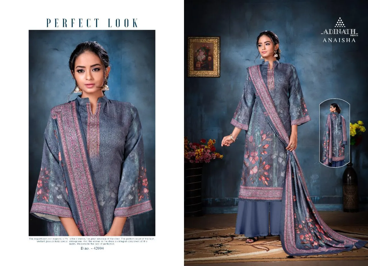 Adinath Prints Launched Anaisha Pashmina Fancy Designer Salwar Suits