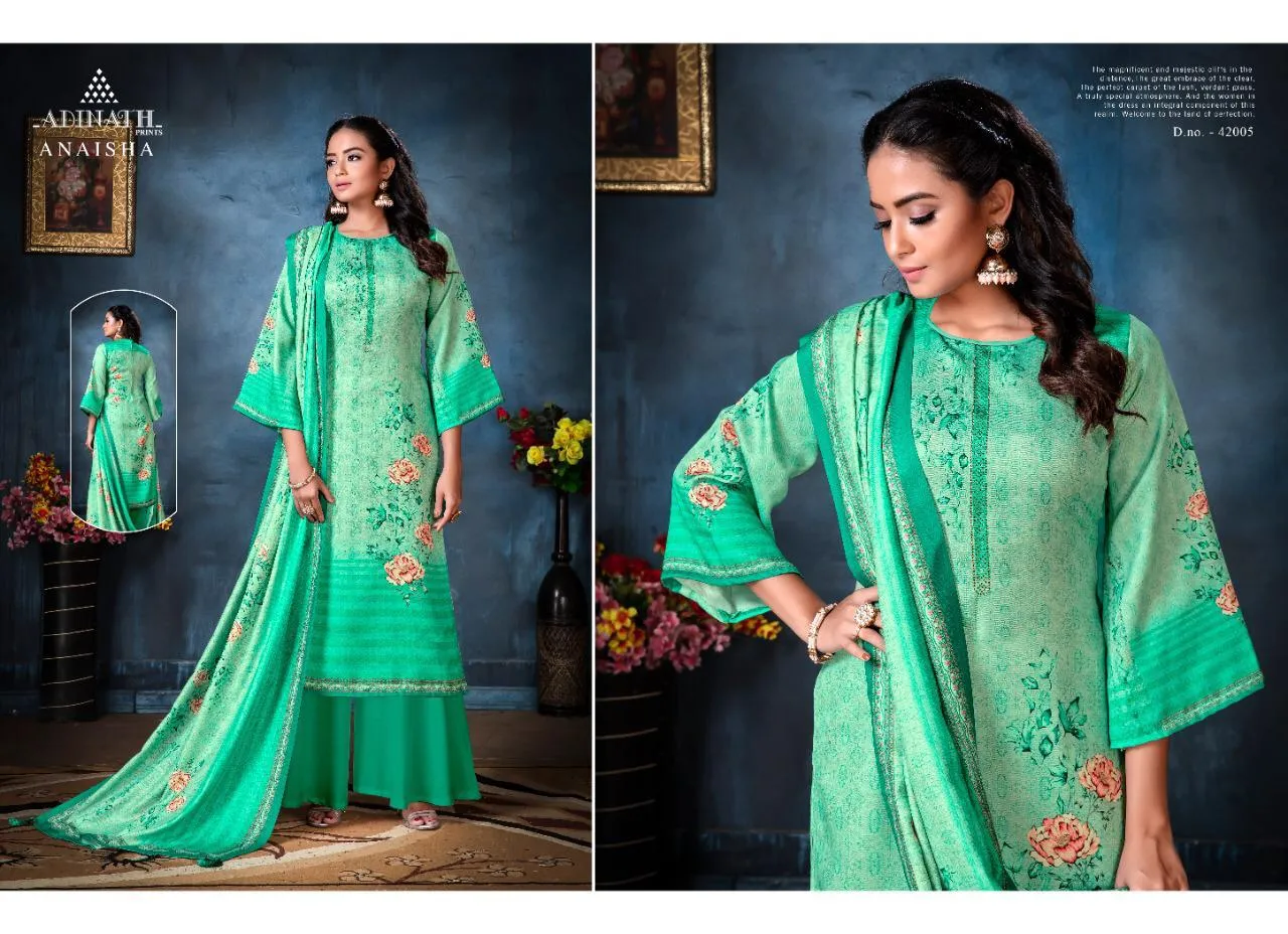 Adinath Prints Launched Anaisha Pashmina Fancy Designer Salwar Suits
