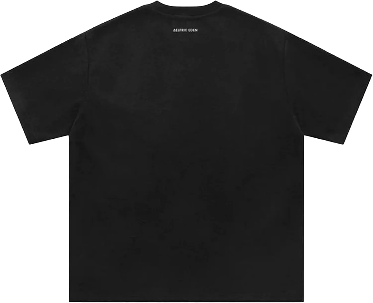 Aelfric Eden Oversized Mens T-Shirt Reflective Strip Suede Tee with Brand Embroidery Detailing