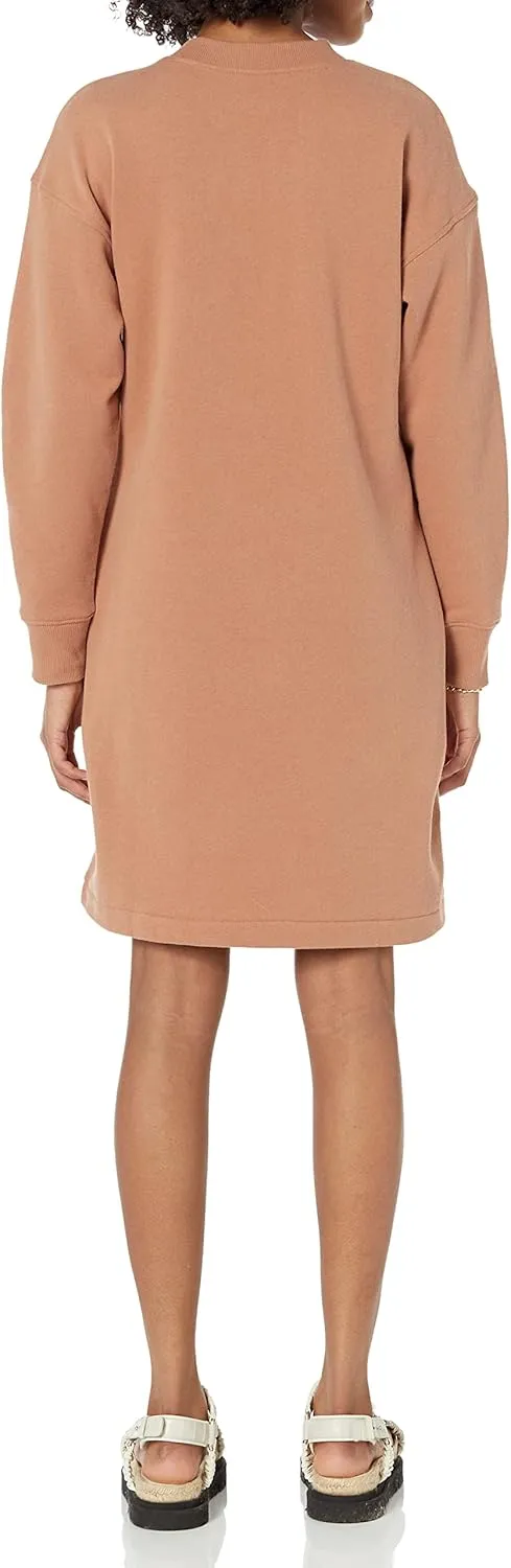 Amazon Essentials Women's Knit Henley Sweatshirt Dress (Available in Plus Size)