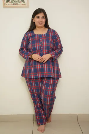 Blue Berry Woollen Night Suit