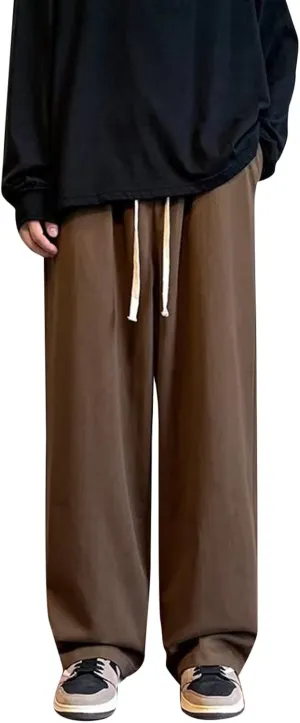 Cargo Trousers for Men and Tall Jogger Sweatpants Cargo Joggers for Men Stretch Relaxed Fit Elastic Waist Trousers