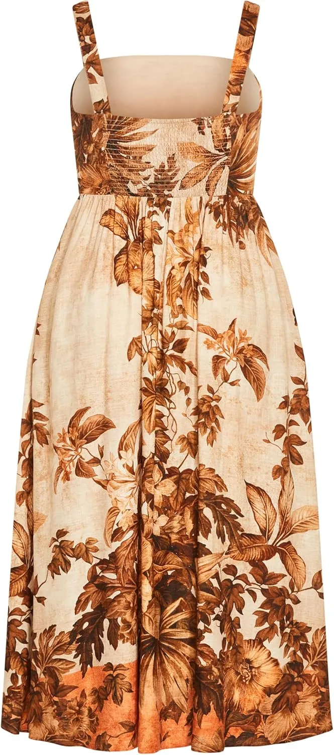 City Chic Women's Plus Size Swept Away Maxi Dress