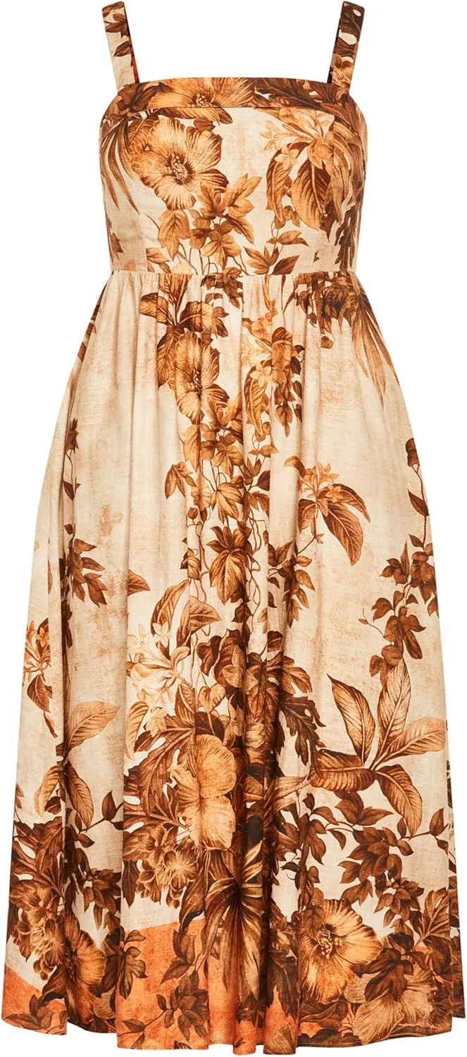 City Chic Women's Plus Size Swept Away Maxi Dress