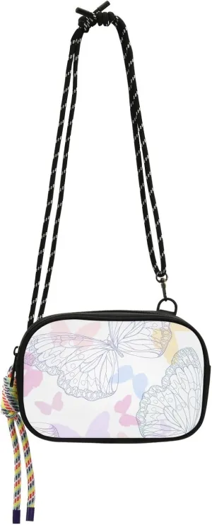 Crossbody Bag Minimalist Butterfly Cell Phone Purse Wallet with Credit Card Slots Multicolor Handbag with Adjustable Strap Fits Phone Keys And More