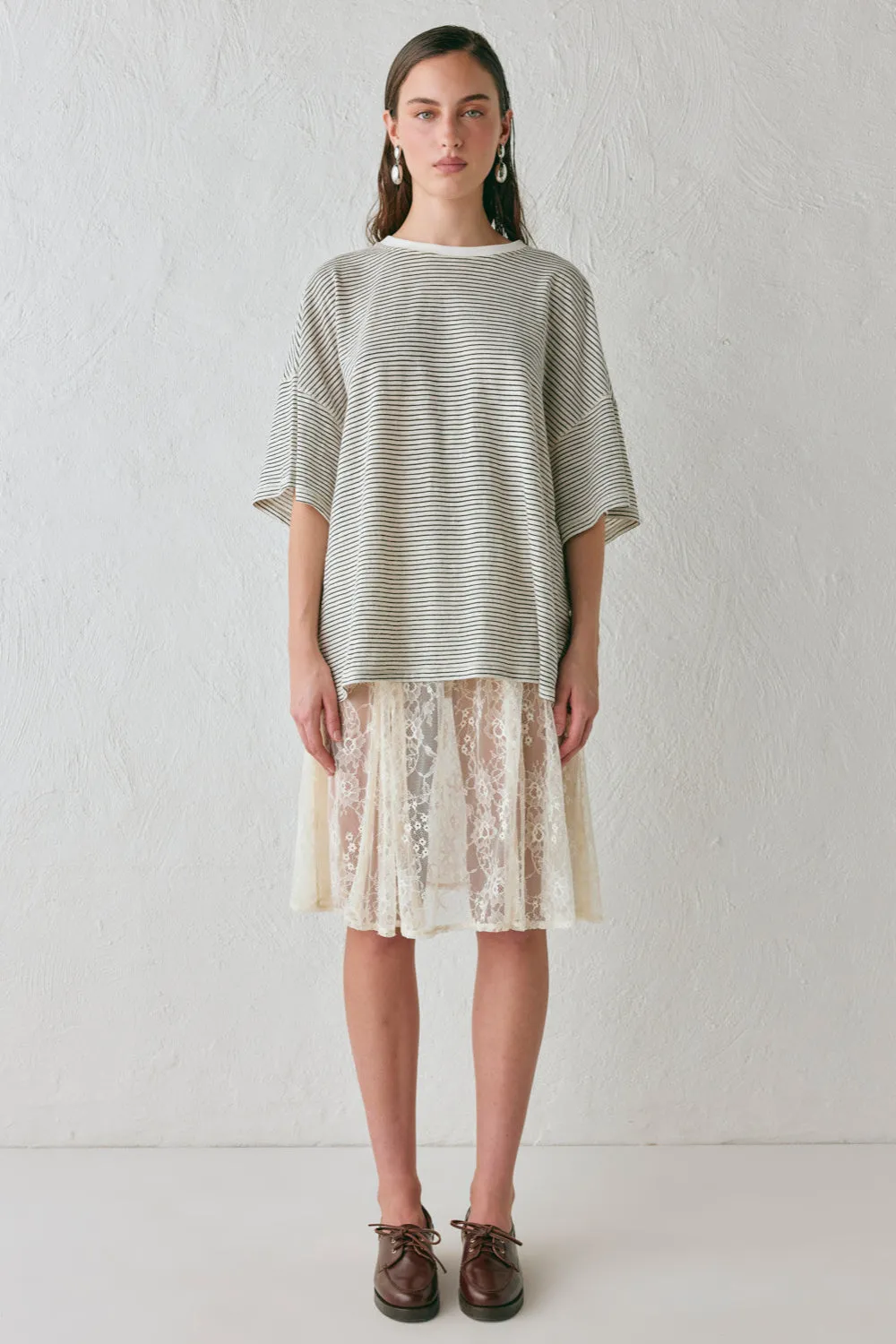 Dorit Lace Midi Skirt Cream