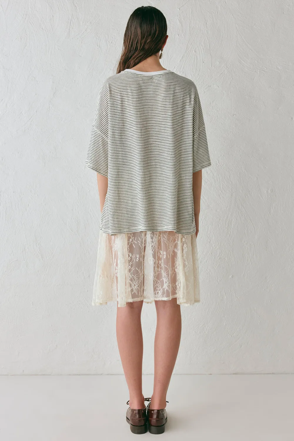 Dorit Lace Midi Skirt Cream