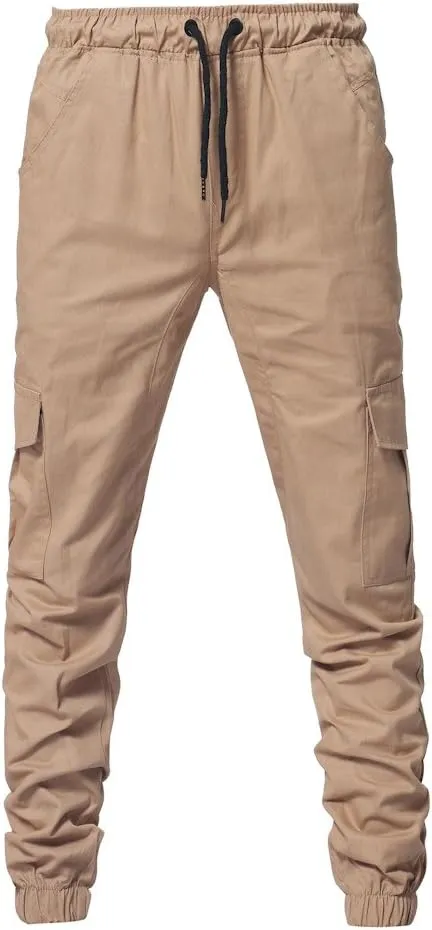 Drawstring Pant Fashion Men's Sport Pure Color Bandage Casual Loose Sweatpants