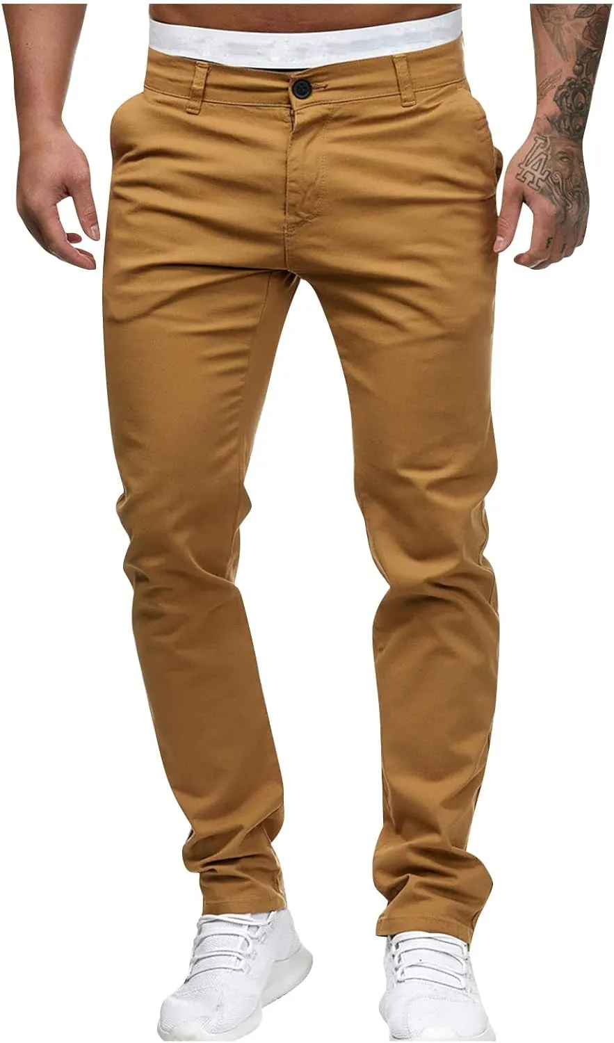 Dudubaby Baggy Pants for Men Men's Sports Casual Jogging Trousers Lightweight Hiking Work Pants Outdoor Pant