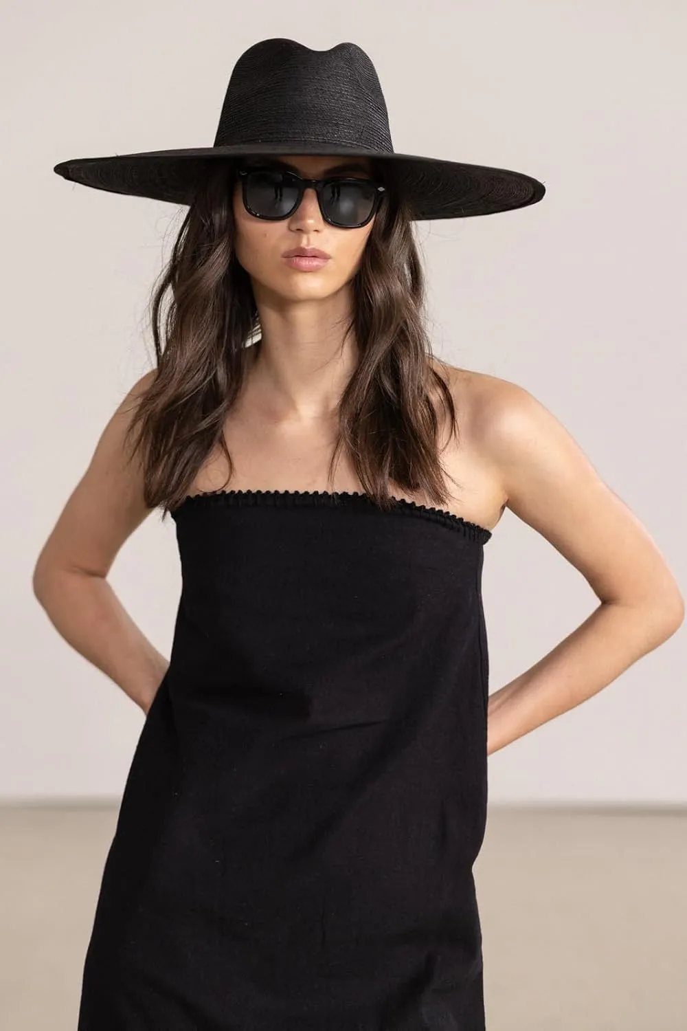 Gottex Black Bandeau Strapless Long Maxi Dress, Stylish Swimsuit Coverup for Women