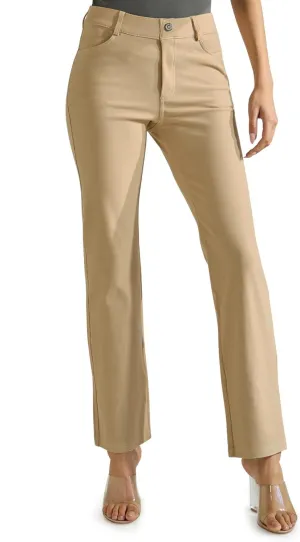 ICONOFLASH Women's Stretch Jeggings with 4 Pocket Pull On Straight Leg Jean Leggings with Belt Loops (Available in Plus Size)