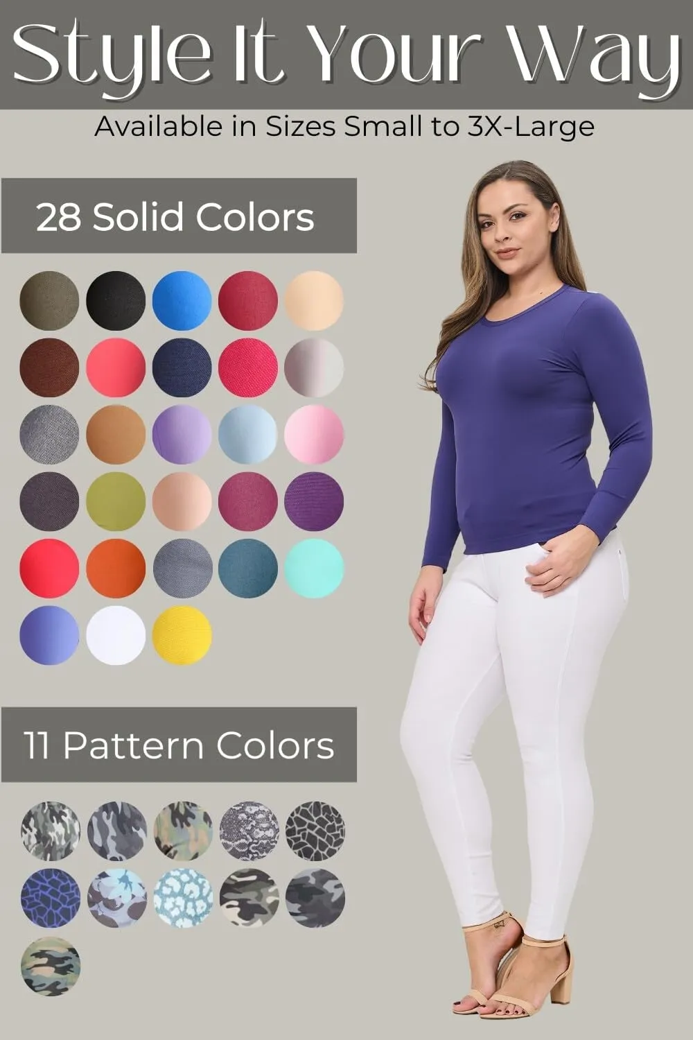 ICONOFLASH Women's Stretch Jeggings with 5 Pockets Pull On Skinny Jean Leggings (Available in Plus Size)