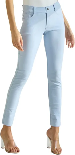ICONOFLASH Women's Stretch Jeggings with 5 Pockets Pull On Skinny Jean Leggings (Available in Plus Size)