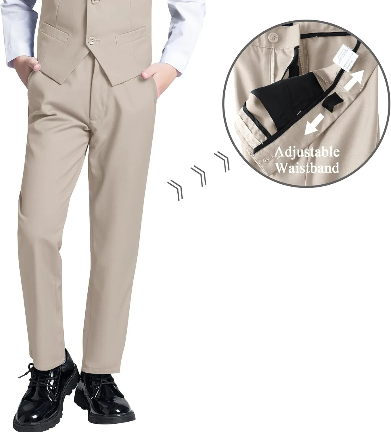JPF Boy's Formal Suit Set Slim Fit Kids Tuxedo Suits for Wedding Teen Toddler Boy Dress Suit Outfit