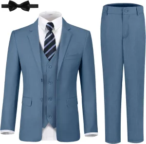 JPF Boy's Formal Suit Set Slim Fit Kids Tuxedo Suits for Wedding Teen Toddler Boy Dress Suit Outfit