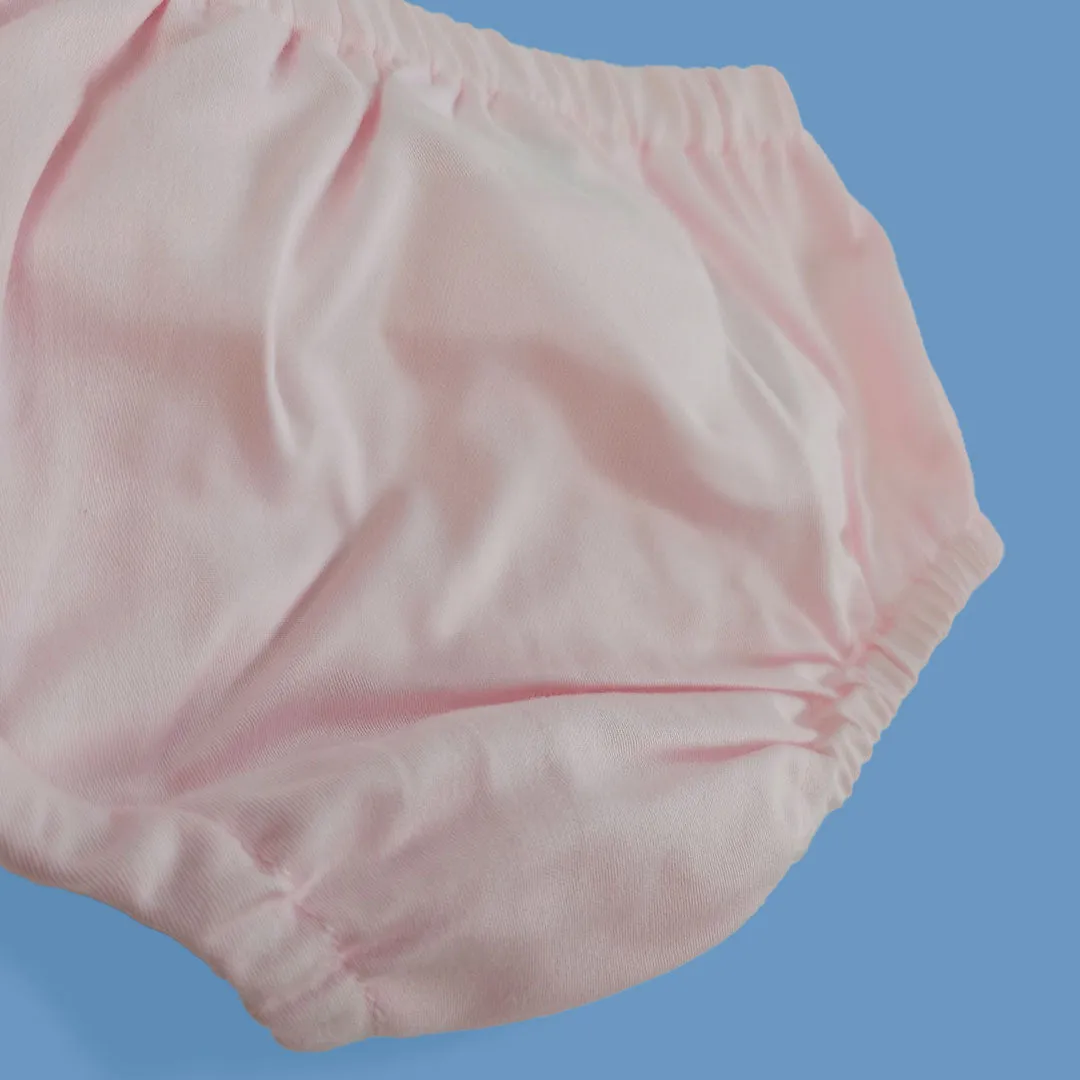 Keebee Organic Cotton Solid Diaper / Nappy Cover - Baby Pink