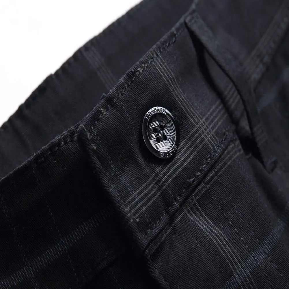 Keevoom Mens Stretch Skinny Flat-Front Fashion Style Comfy Solid Casual Slim Fit Business Dress Chinos Pants