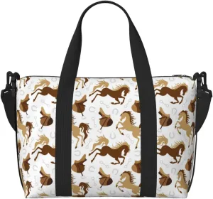 Laptop Tote Bag for Women Work - Minimalist Cool Horse Saddle Gym Bag for Women Men, Crossbody Travel Bags for Women Men Carry On, Weekender Bags for Women Travel