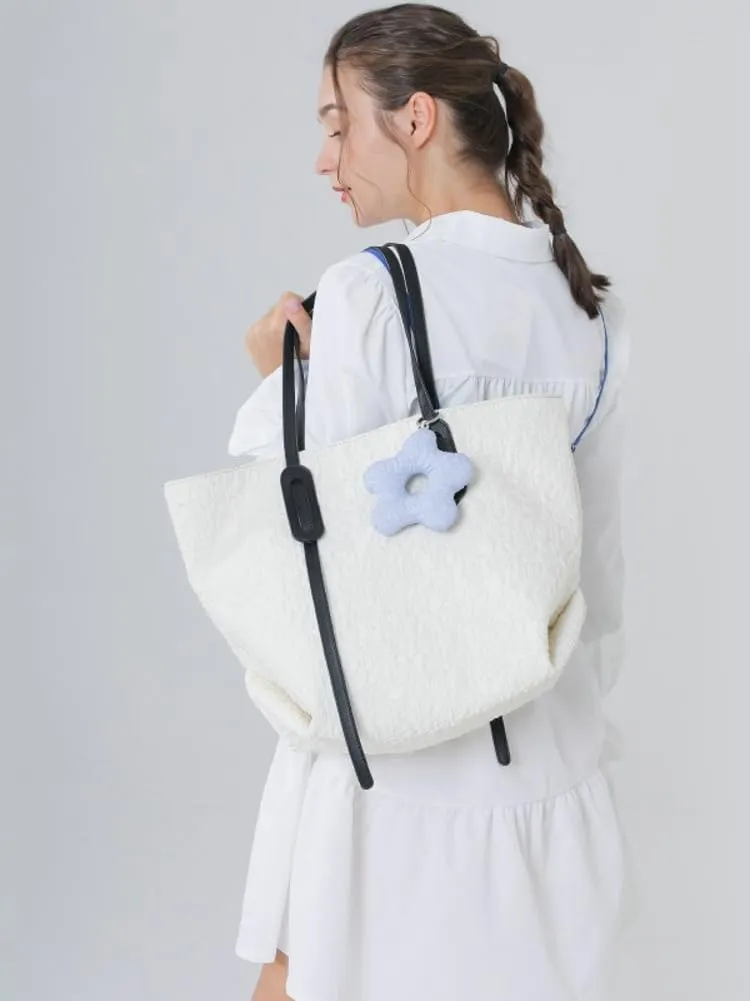 Large Tote Bag for Women Pleated Nylon Crossbody Shoulder Bag Fashion Portable Purse Hobo Handbag
