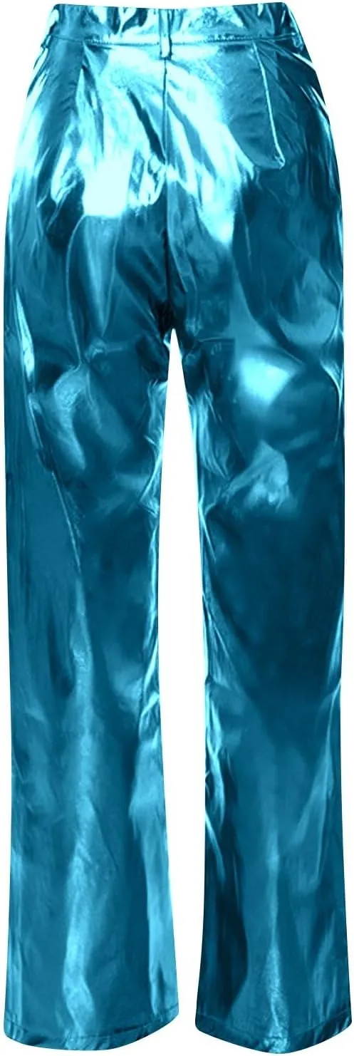 Leather Pants Women Oversized Wide Leg High Rise Stacked Faux Leather Pants Styling Skinny Petite Leather Joggers