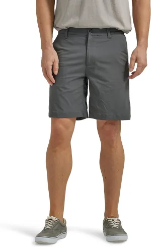 Lee Men's Extreme Motion Regular Fit Synthetic Flat Front Short