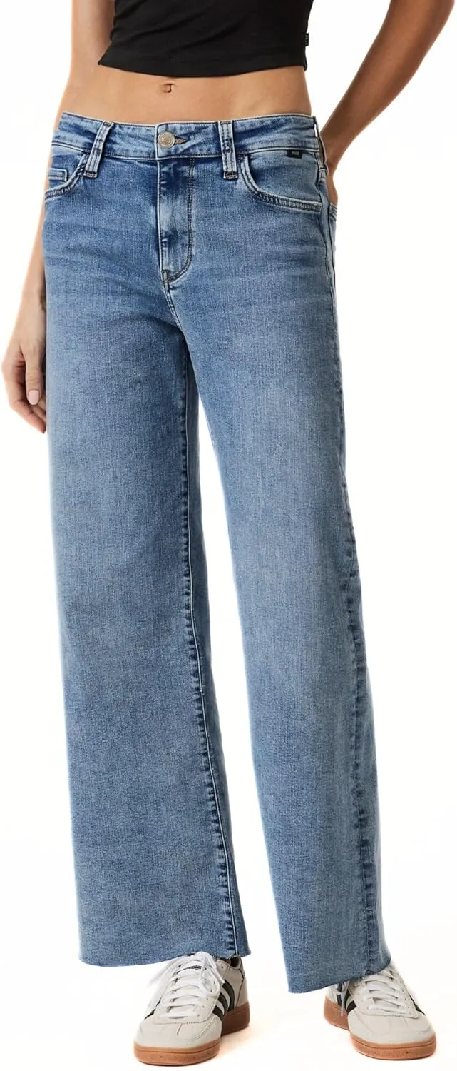 Mavi Women's Paloma Marine High Rise Wide Leg Pants