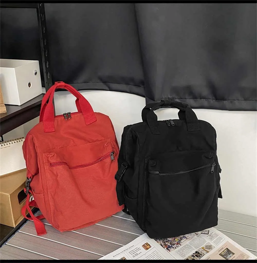 MaxxCloud Aesthetic Cute Small Backpack, Heavy Cotton, Retro Canvas Backpack Travel Bag, Mini