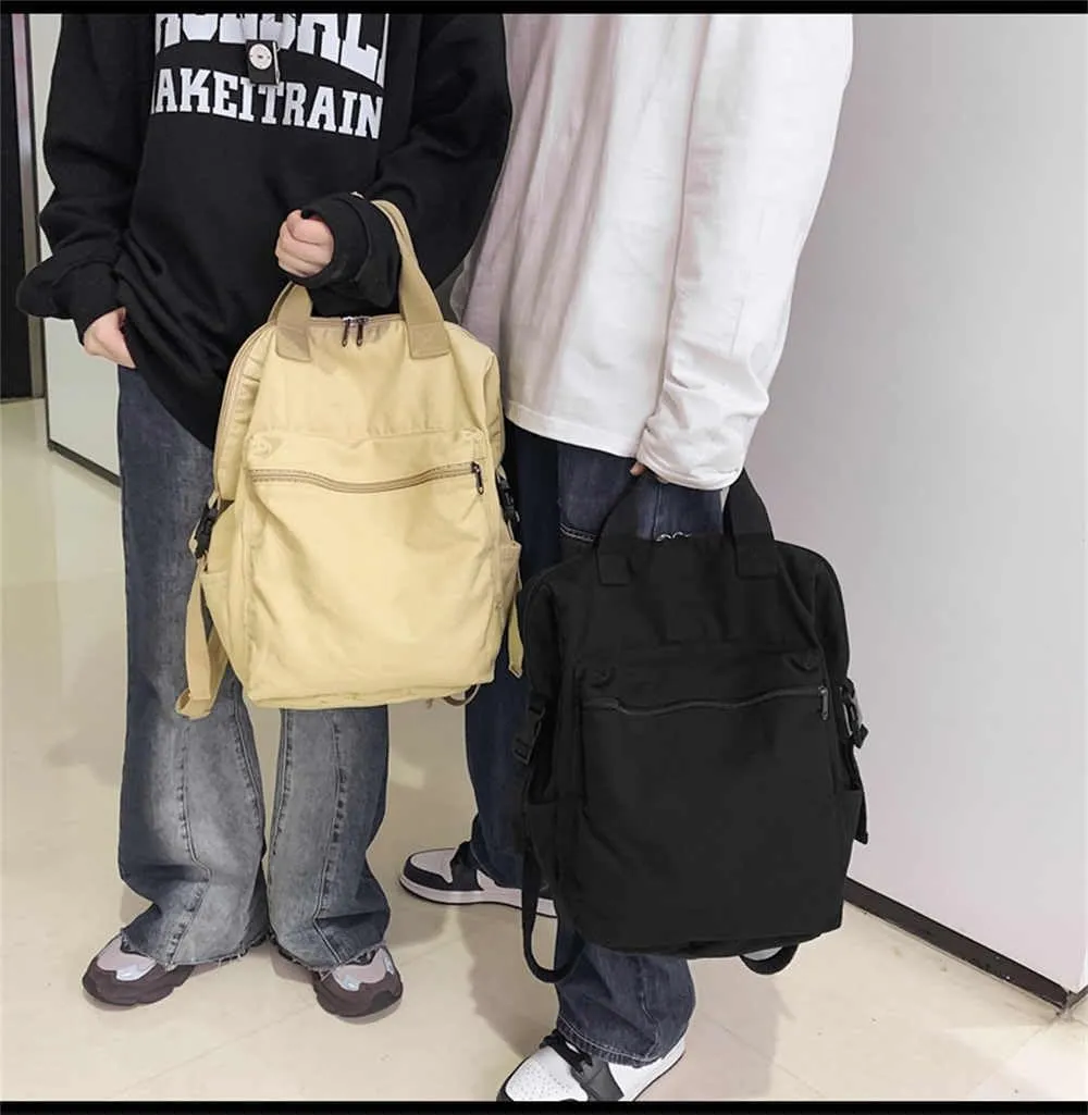 MaxxCloud Aesthetic Cute Small Backpack, Heavy Cotton, Retro Canvas Backpack Travel Bag, Mini