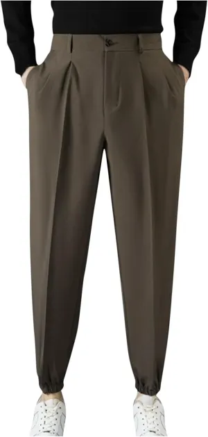 Mens Dress Pants Stretch Tapered Golf Joggers with Belt Loops Slim Fit Casual Business Travel Work Sweatpants 2025