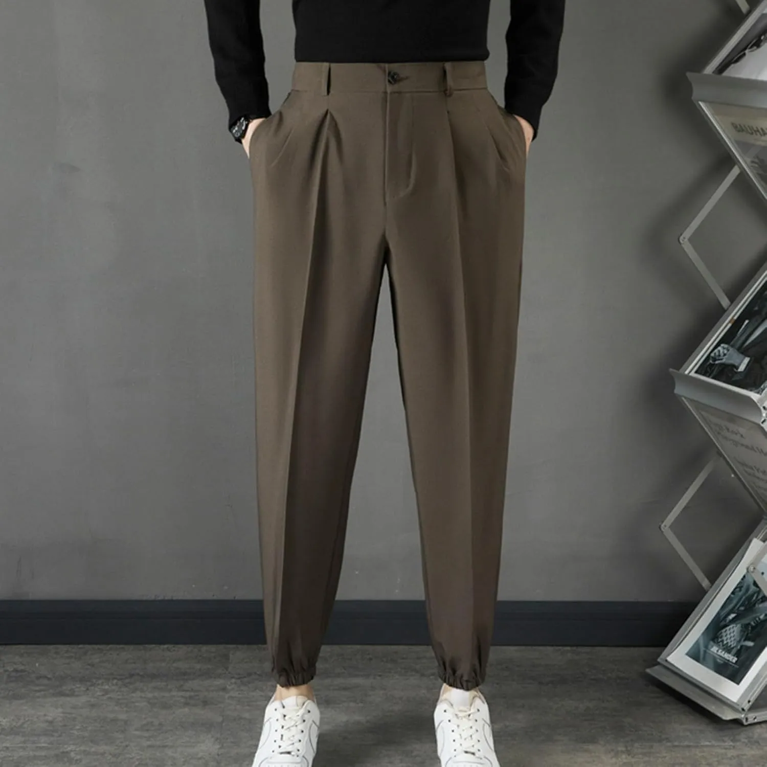 Mens Dress Pants Stretch Tapered Golf Joggers with Belt Loops Slim Fit Casual Business Travel Work Sweatpants 2025