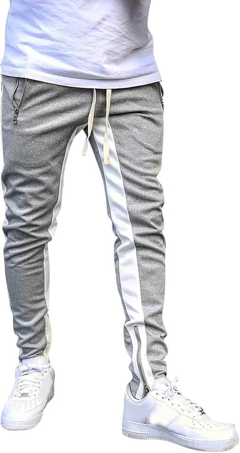 Mens Hiking Outdoor Recreation Pants Fleece Sweat Pants Mens Baggy Pants Joggers with Pockets Mens Sweatpants Fleece