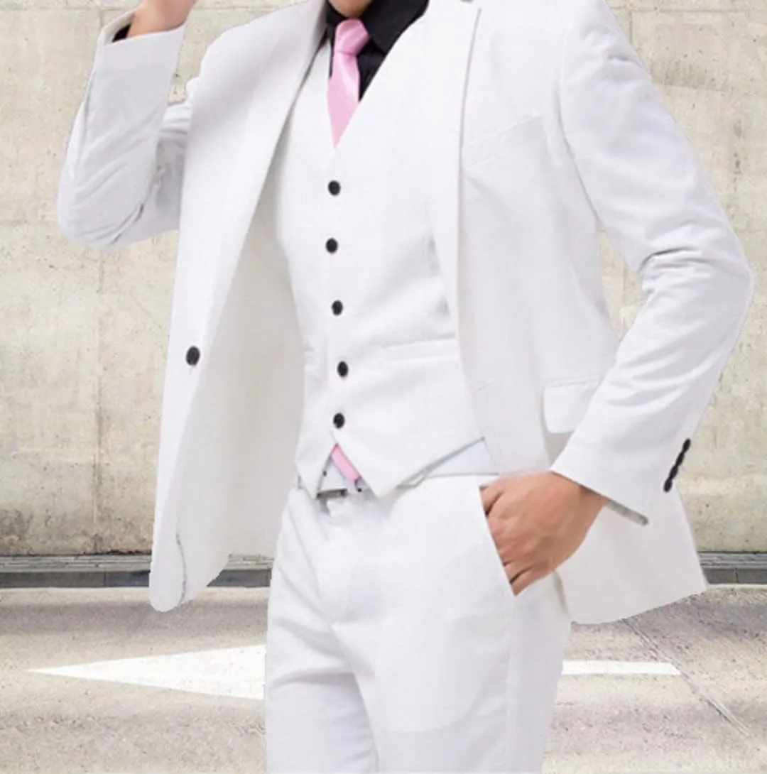 Mens Suits Slim Fit Prom Homecoming Suit for Men Wedding Business Tux Outfit 2 Piece Suit Jacket Blazer Pants Set