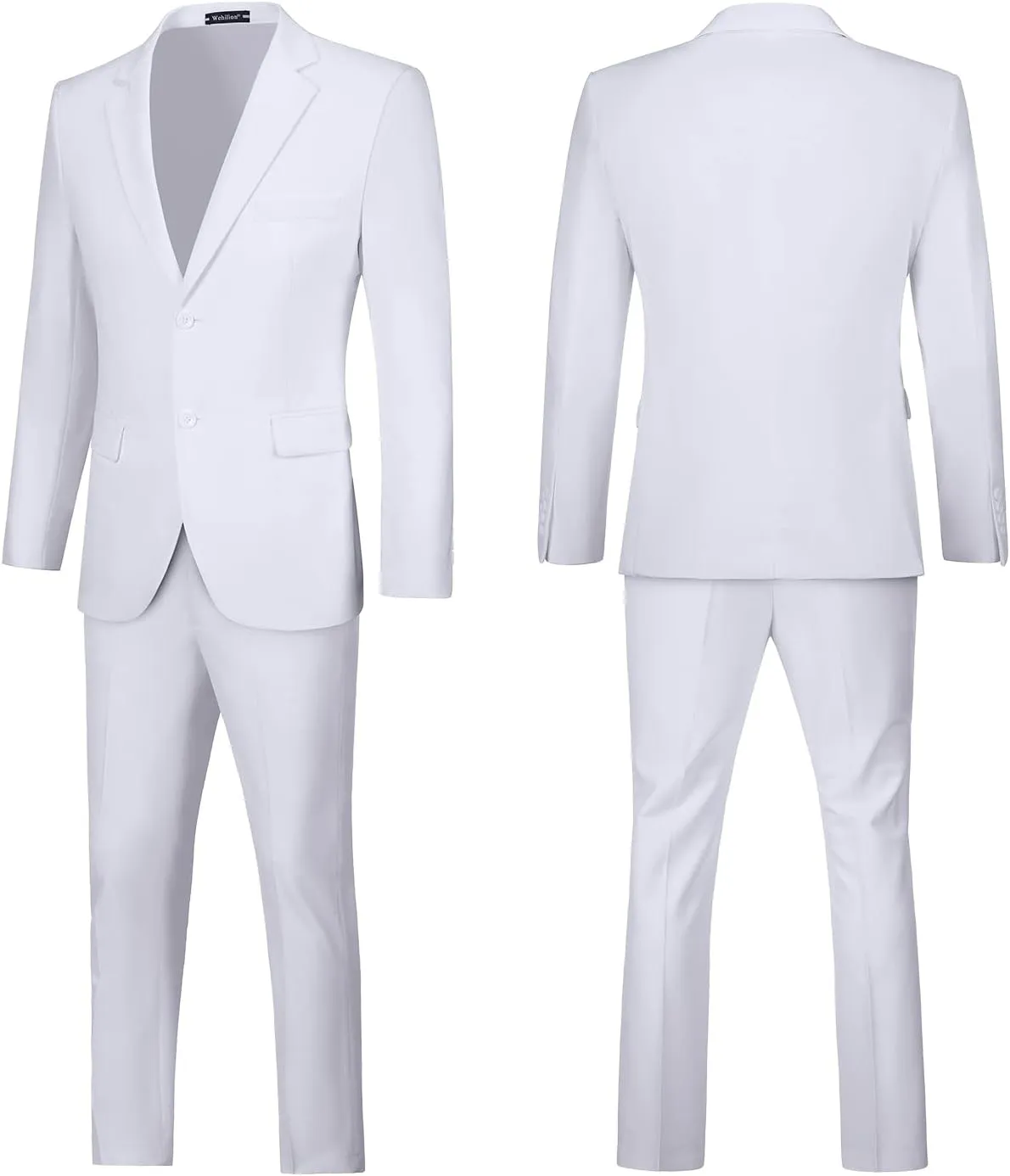 Mens Suits Slim Fit Prom Homecoming Suit for Men Wedding Business Tux Outfit 2 Piece Suit Jacket Blazer Pants Set