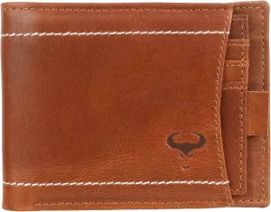 Minimalist Wallets for Men, Leather Wallets Men`s RFID Blocking, Real Leather Men`s Wallet with ID Window, Front Pocket Wallet, Slim Bifold Wallet, Bifold Purse, Credit Card Wallet (Tan)