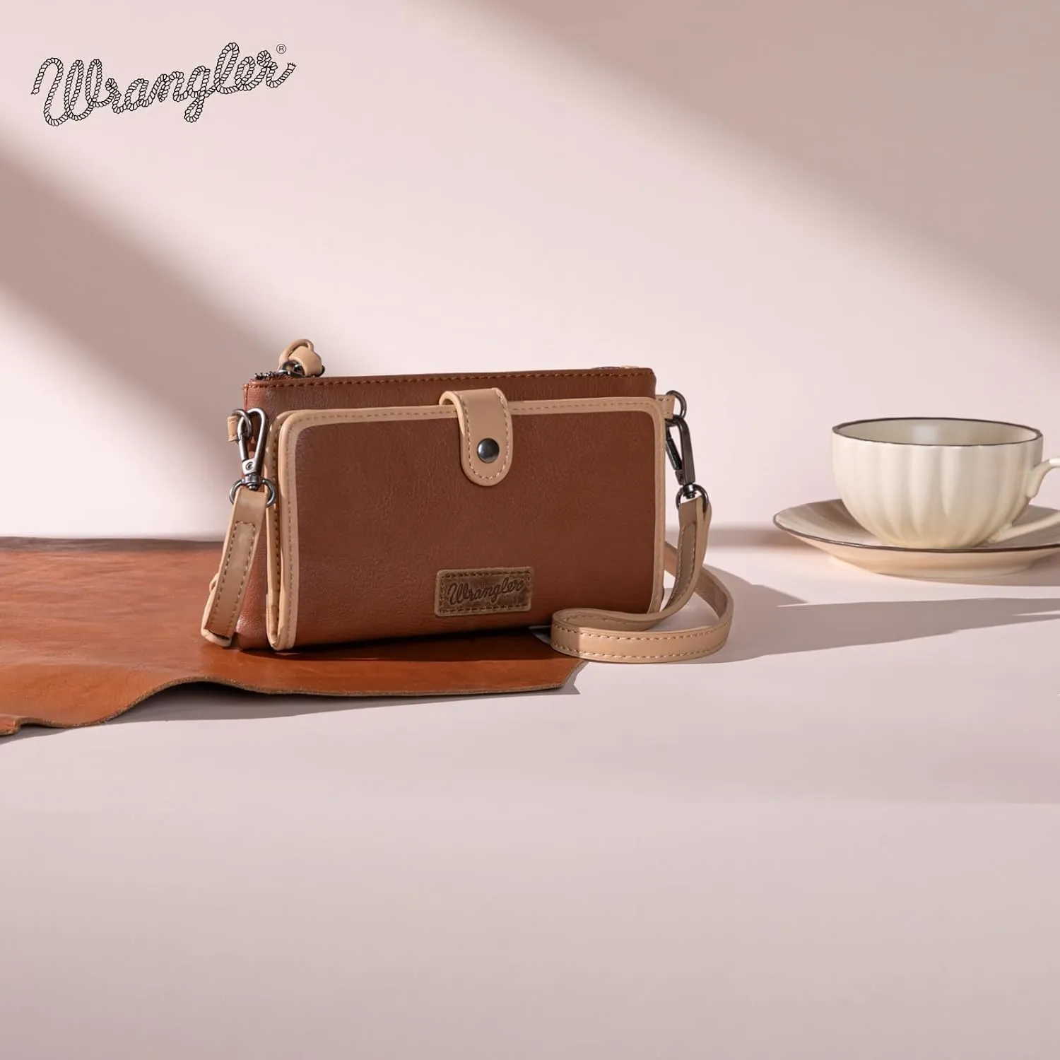 Montana West x Wrangler Crossbody Wallet Purse for Women Clutch Purse with Card Holder Wallet
