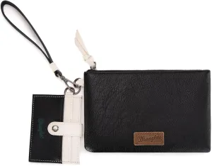 Montana West x Wrangler Keychain Wristlet Wallets for Women Detachable Dual Pouch Wristlet Portable Card Holder for Women