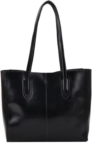 Mudono Purse and Handbag for Women Retro Leather Tote Bag Large Top Handle Satchel Daily Business Purse with Inner Zipper Bag