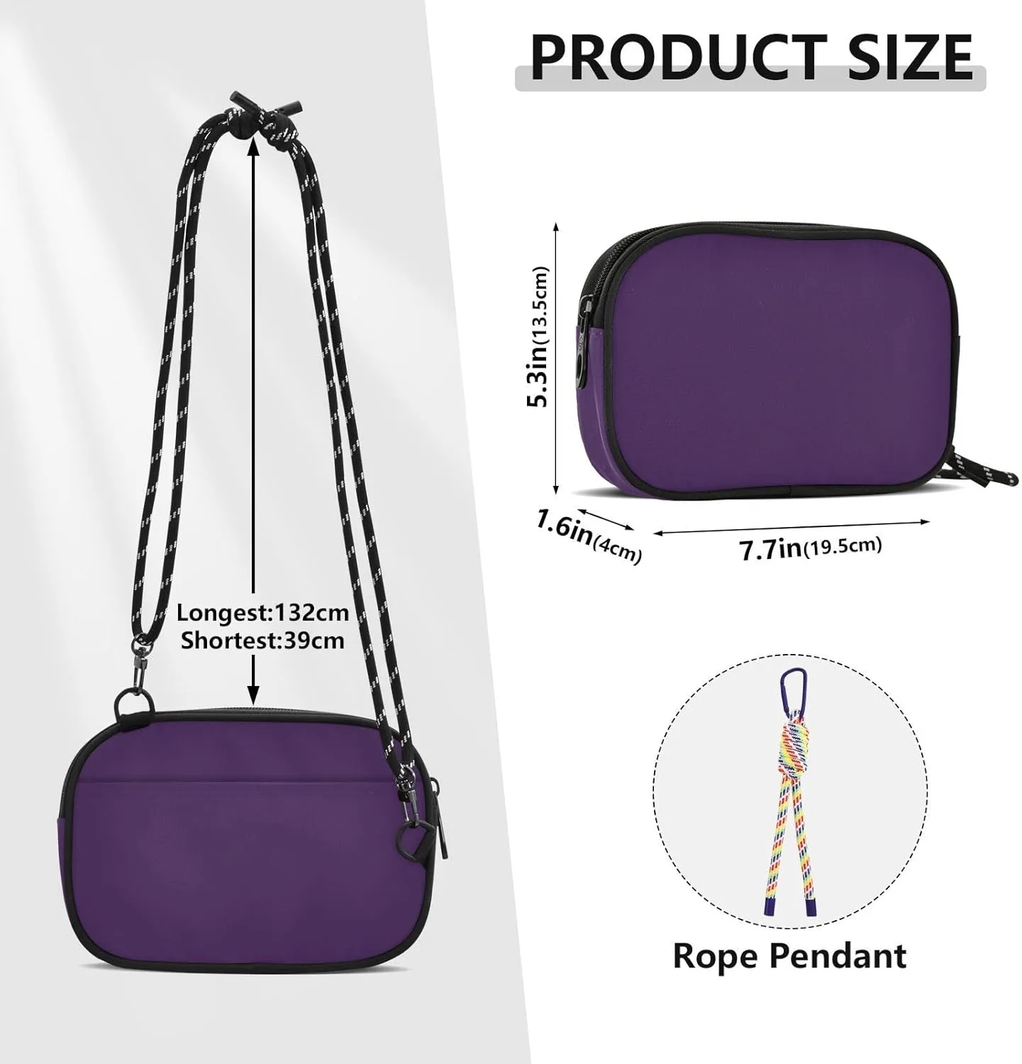 ODAWA Prussian Blue Teens Daily Handbags Small Shoulder Bag with Adjustable Strap