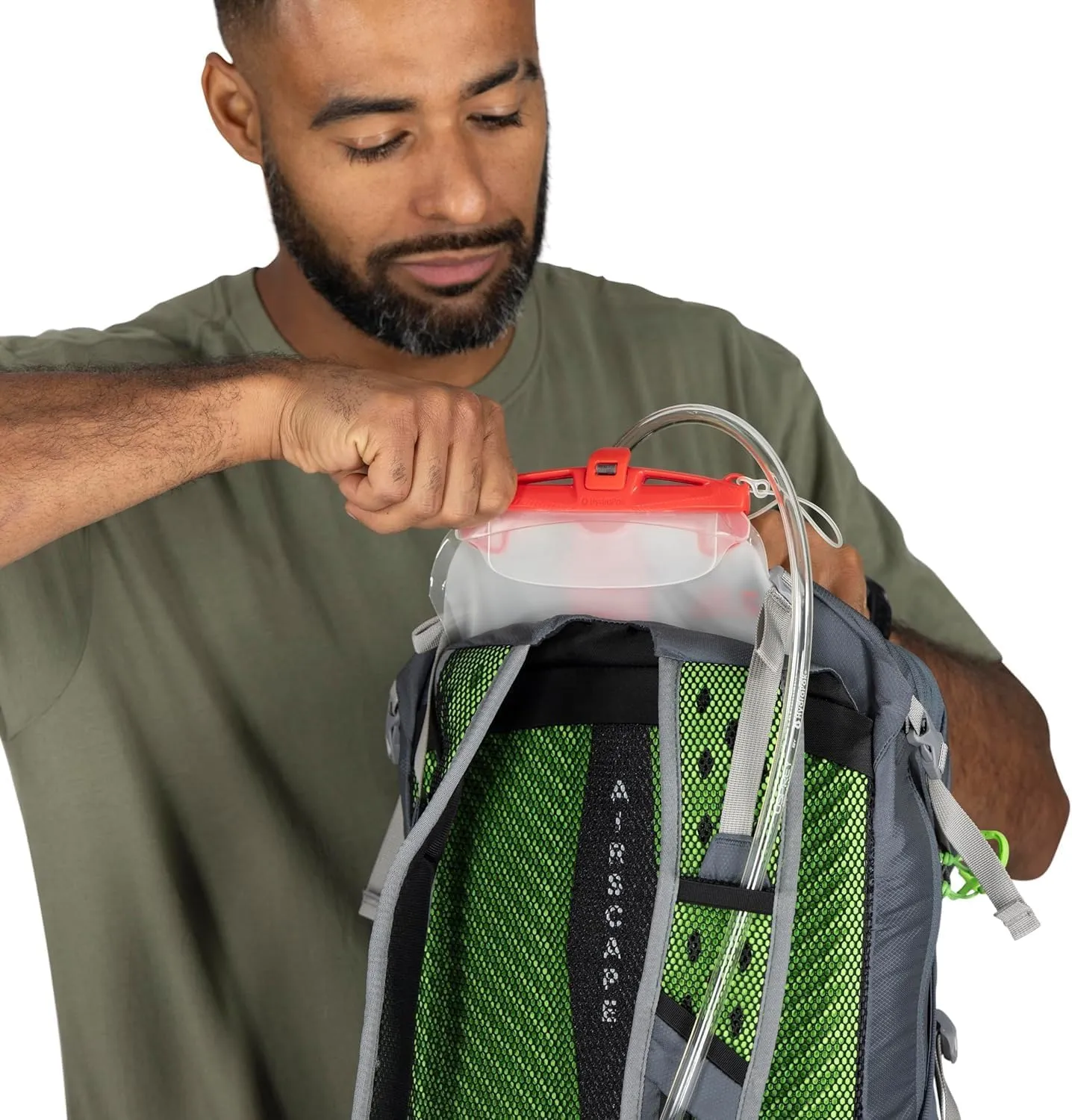 Osprey Sportlite 25L Unisex Lightweight Hiking Backpack, Alkaline/Hotspot Pink, S/M