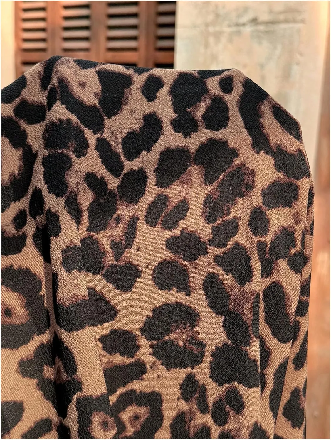 OYOANGLE Women's Leopard Print Cami Top V Neck Spaghetti Strap Tank Tops Summer Camisole