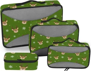 Packing Cubes Set of 4 Luggage Organizer Bags Travel Cubes for Luggage Packing Cubs Christmas Holidays