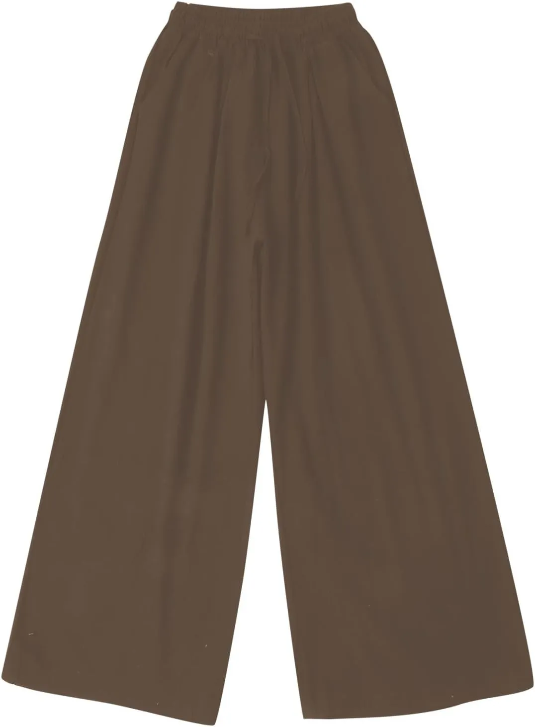 Palazzo Pants for Women Casual Plus Size Wide Leg High Waist Lounge Cotton Linen Pant 2025 Beach Gauze Summer Trouser