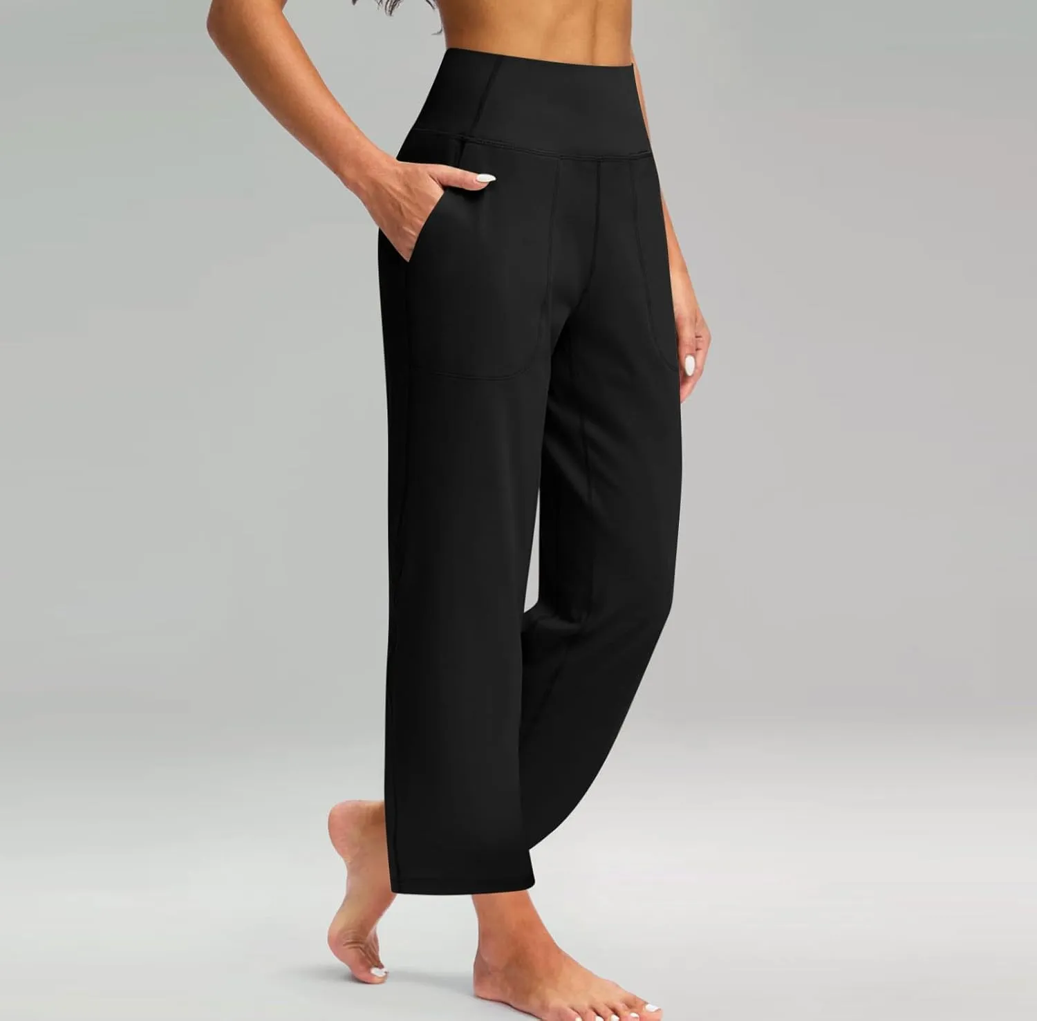Pants for Women, with Pockets Linen Pants Women High Waisted Sweatpants Casual