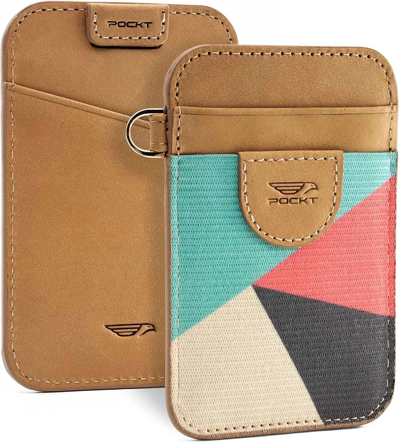 POCKT Slim Card Holder Wallet For Men and Women - Minimalist Front Pocket Wallet Elastic Credit Card Holder Genuine Leather RFID Blocking Card Case Wallets | Cross