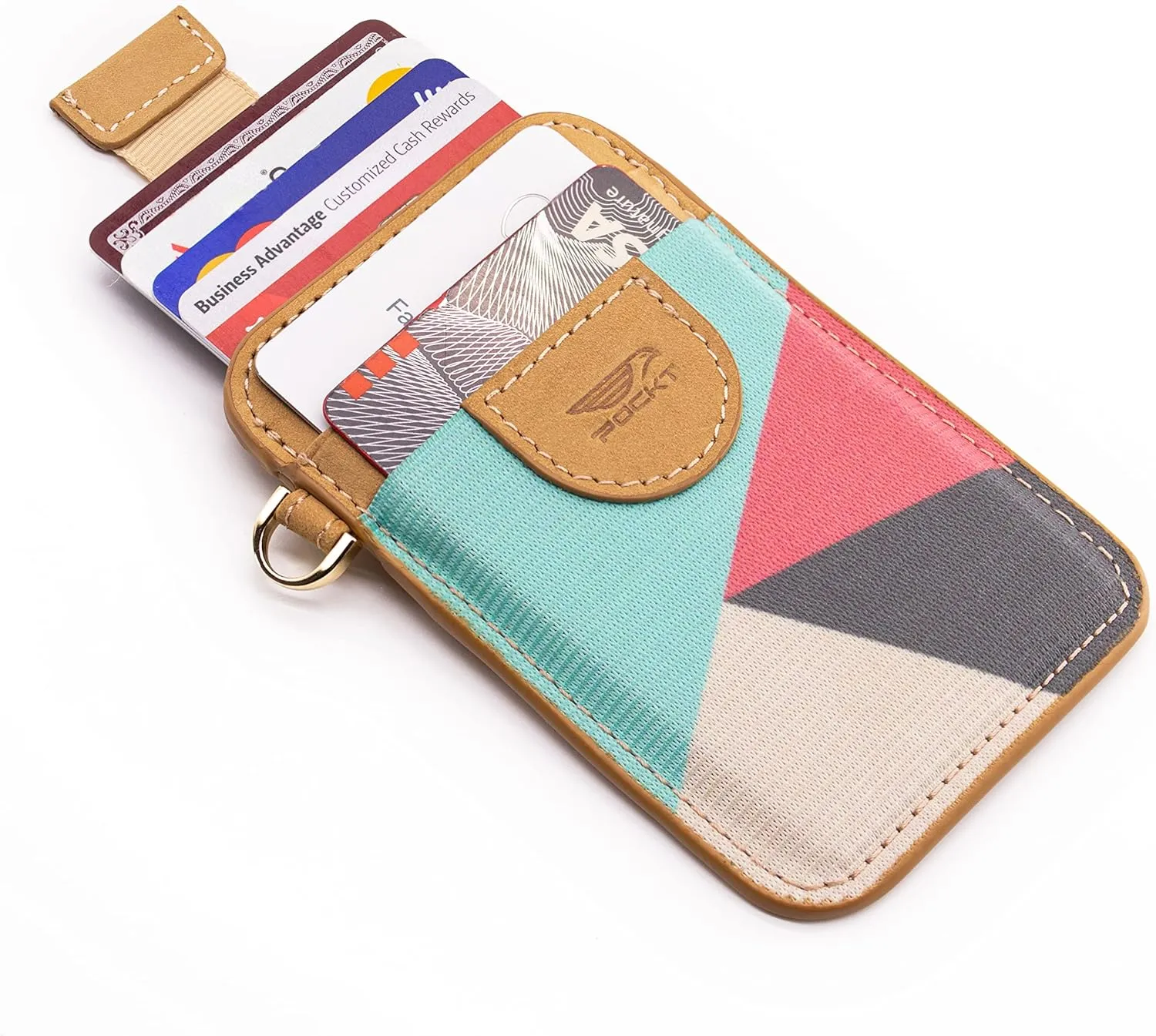 POCKT Slim Card Holder Wallet For Men and Women - Minimalist Front Pocket Wallet Elastic Credit Card Holder Genuine Leather RFID Blocking Card Case Wallets | Cross