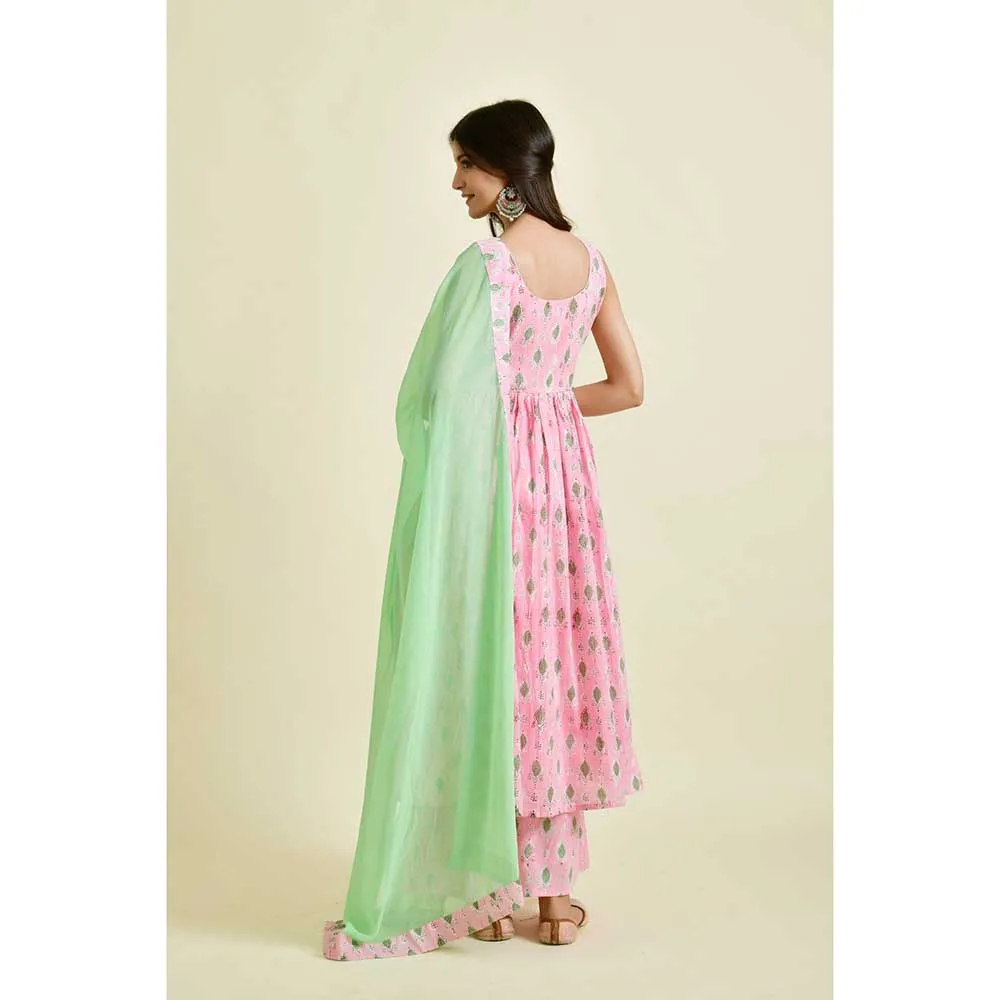 Rangpur Women Comfy Pink Shade Suit Palazzo (Set of 3)