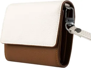 RFID-Blocking Women's Real Leather Wallet with Large Capacity and Wristlet - Small, Secure, and Chic - Conveniently Holds Cards, Cash, and Coins (Brown - RFID Protected with Wristlet)