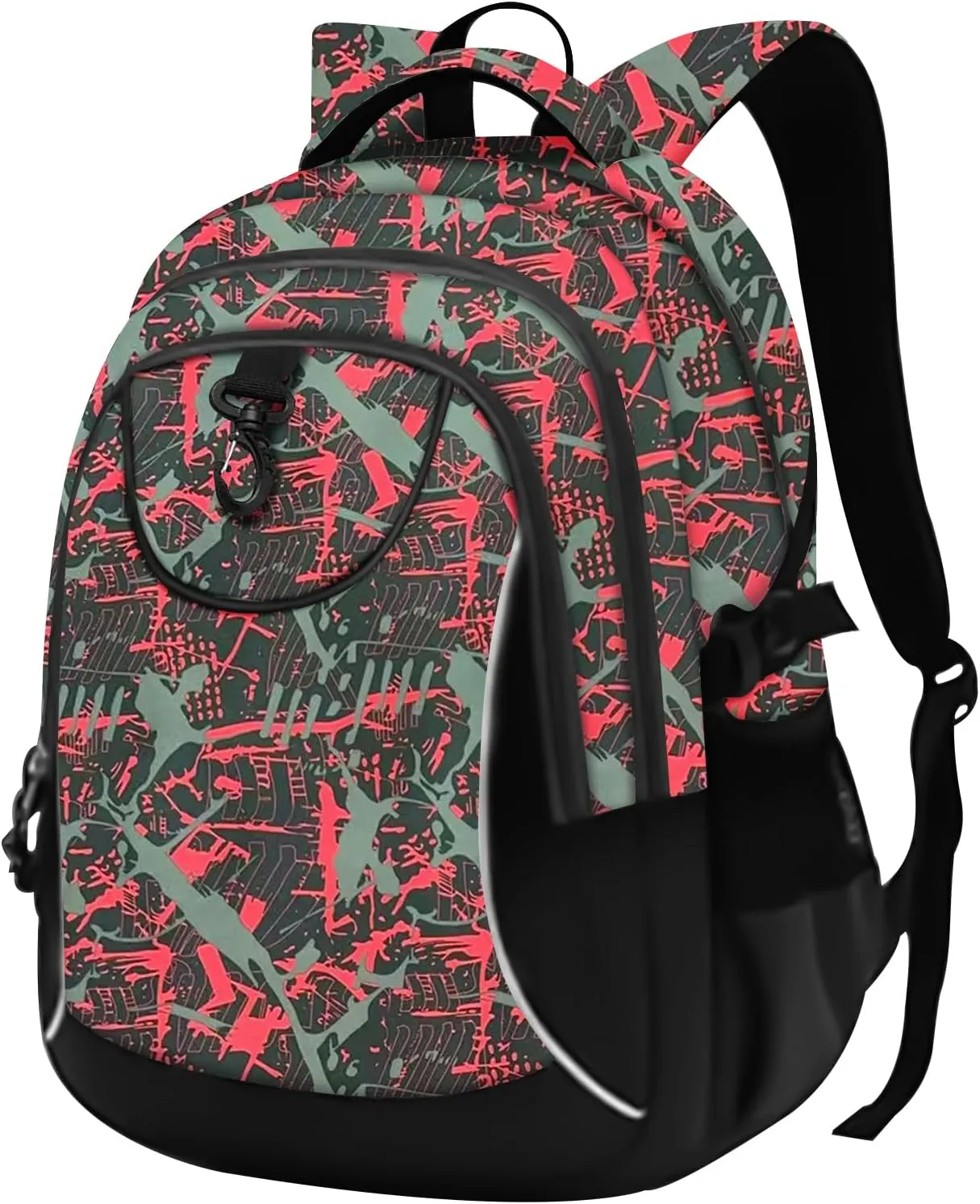 rickyh style School Backpack Travel Bag for Men & Women Lightweight College Back Pack with Laptop Compartmen (23THONG)